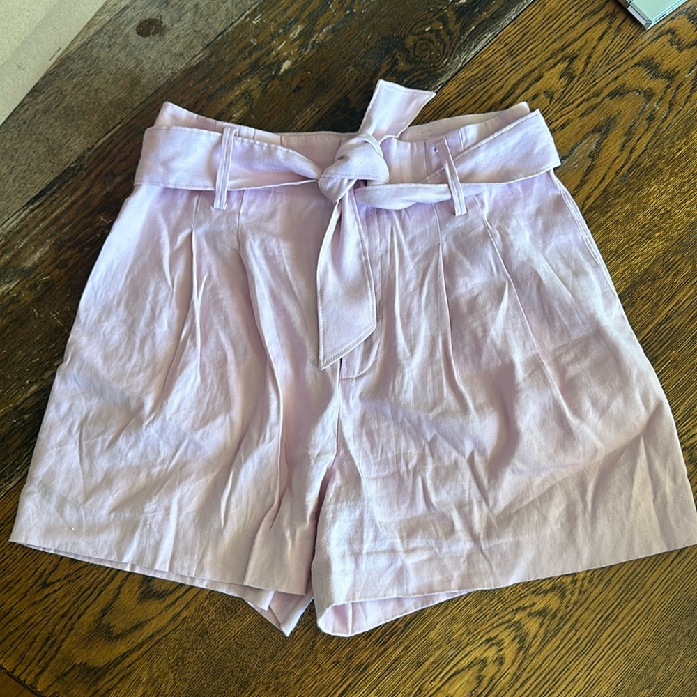 Joie Size 4 Pink Linen Shorts